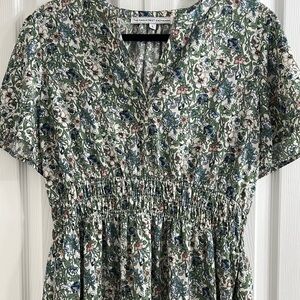 Green Floral Dress